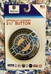 1994 Super Bowl XXVIII Cowboys vs. Bills 3-1/2” Button NEW OLD STOCK VINTAGE - Picture 1 of 2