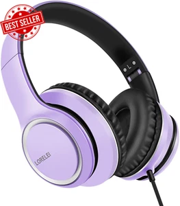 X8 Over-Ear Wired Headphones with Microphone with 1.45M-Tangle-Free Nylon Line&3 - Picture 1 of 12