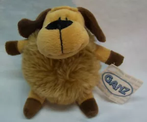 Ganz PUFFIMALS FLUFFY ROUND BROWN PUPPY DOG 5" Plush Stuffed Animal Toy - Picture 1 of 5