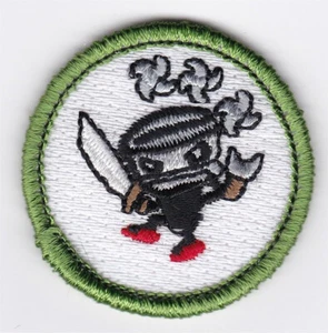 MERIT BADGE - SPOOF - NINJA - 1-1/2" DIA. - PRIVATE ISSUE - Picture 1 of 1