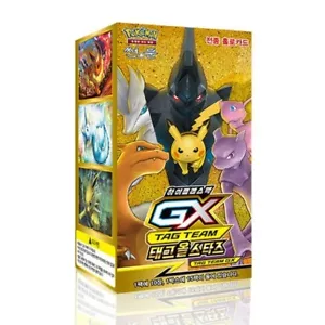 Pokemon Game Sun & Moon GX TAG TEAM Cards Tag All Star Booster Pack Korean Ver - Picture 1 of 4
