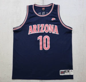 Vintage 90s Nike Arizona Wildcats Mike Bibby #10 Basketball Jersey Size XL - Picture 1 of 10
