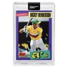 Topps PROJECT 2020 Rickey Henderson | Jacob Rochester | Stock Image Used