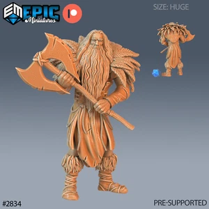 6K Resina 32mm Epic Miniatures Jötunn Giant Tribe Warrior (Enorme) para D&D - Imagen 1 de 1