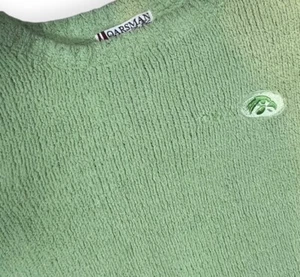 Iowa Hawkeyes Sweater Adults L Fuzzy Fleece Pullover Green Crew Pullover Clark - Picture 1 of 7