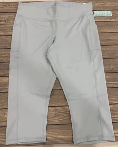 Ideology Womens Plus High-Rise Crop Leggings With Side Pockets 3X Light Blue - Picture 1 of 5