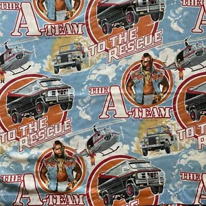 Sábana bajera plana vintage de 40"x60" para programa de televisión de películas A TEAM Mr T 1983 - Imagen 1 de 9