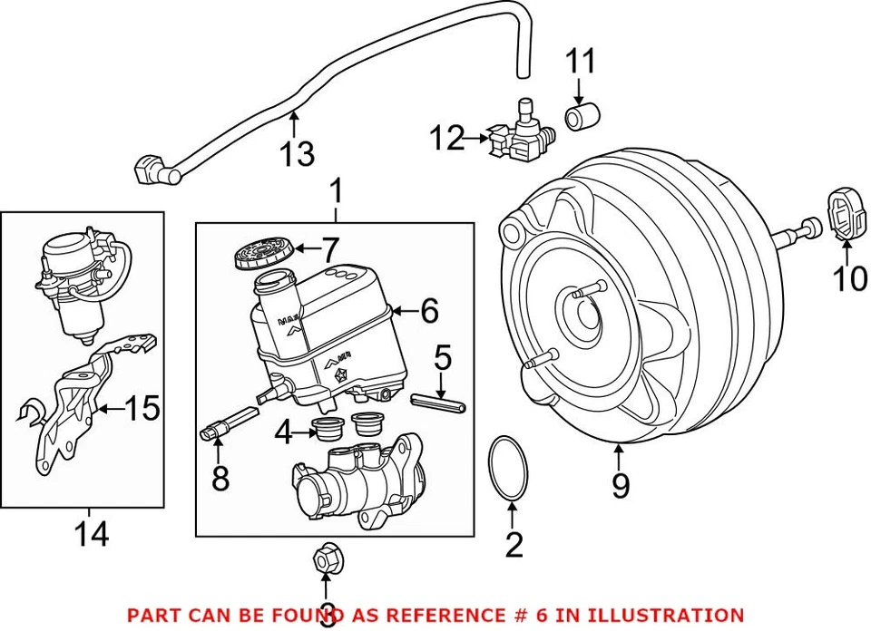 Tapa de depósito de cilindro maestro de freno Mopar original OEM para Dodge Challenger Foto 1 de 1