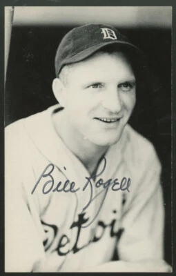 Bill Rogell Signed Autographed Photo Postcard JSA - Image 1 of 4