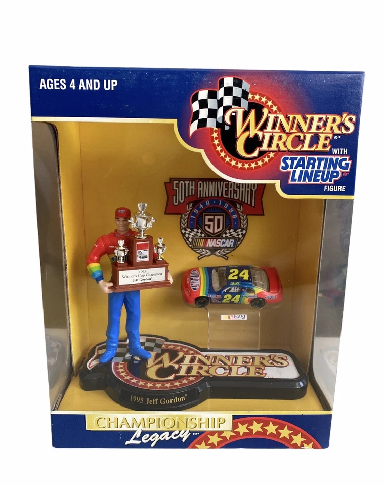 1995 Winner's Circle 50th Anniversary Jeff Gordon Starting Lineup Figure Car 24