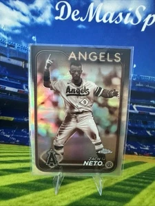 ZACH NETO 2024 Topps Chrome #123 SEPIA REFRACTOR Parallel Angels - Picture 1 of 2
