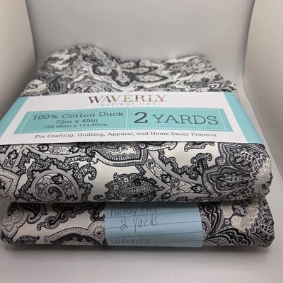 Tela precortada Waverly Inspirations 100 % algodón pato gris cachemira 4 yardas 72x45 Foto 1 de 4