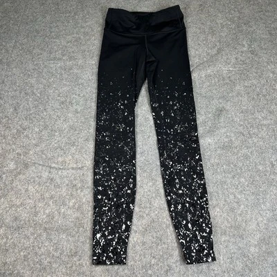 Leggings Lululemon para mujer 4 negros carbón profundo plata mota brillo velocidad maravilla Foto 1 de 4
