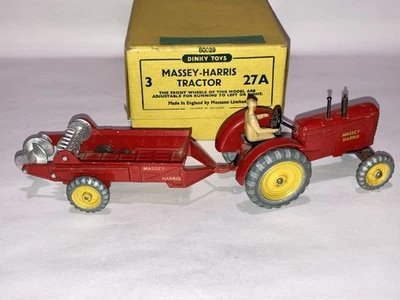 Tractor agrícola Dinky Toys 27A Massey Harris 1948-1954 Inglaterra Foto 1 de 4