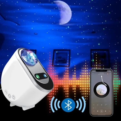 Northern Lights Aurora Galaxy Projector Lamp Music Projection Night Light LED UK