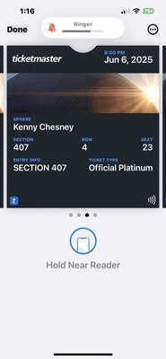 Boletos Kenny Chesney Sphere disponibles viernes 6 de junio  Foto 1 de 2