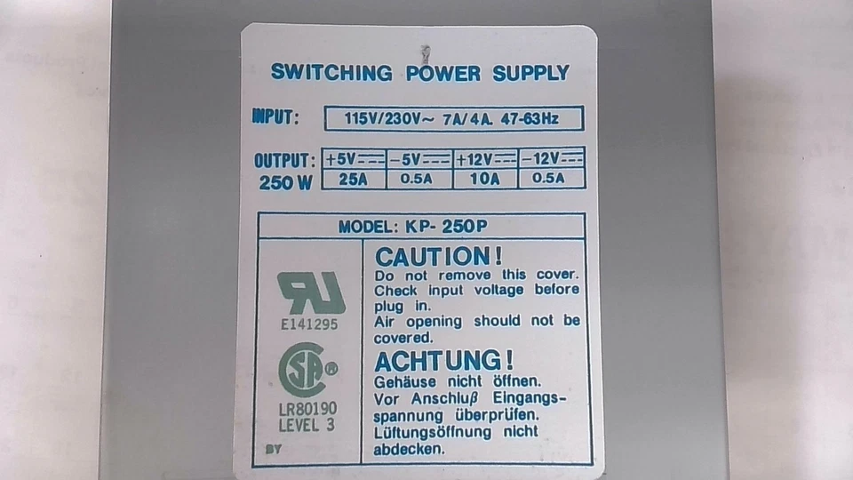 KP-250P Clone Replacement AT Power Supply - Image 1 of 1