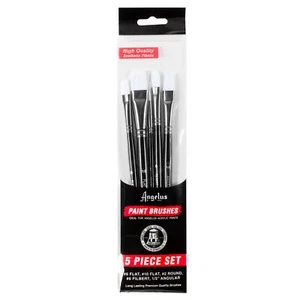 Angelus Acrylic Paint Brush Set, Black - Picture 1 of 1