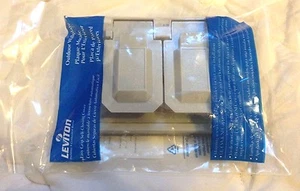 Leviton 002-04976-GY Outdoor Weatherproof Gray Wallplate NEW IN BAG - Picture 1 of 2