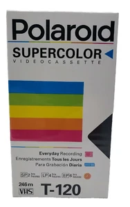Polaroid Supercolor Video Cassette VHS T-120 Neu Versiegelt - Bild 1 von 8