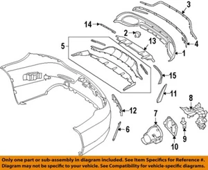 MERCEDES OEM 15-23 AMG GT Black Series Bumper Components-Reflector 0998208800 - Picture 1 of 1