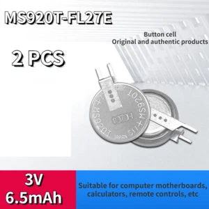 2 pz batteria 6,5 mAh 3 V MS920T-FL27E ricaricabile per metri di alimentazione posteriore - Foto 1 di 8