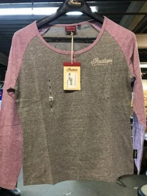 Indian Motorcycle Icon Henley púrpura manga larga - para mujer - varias tallas Foto 1 de 3