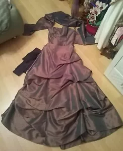 Eureka Prom Lace Up Dress Size S/Ballkleid z.Schnüren USA Eurek Größe S (36-38) - Bild 1 von 20