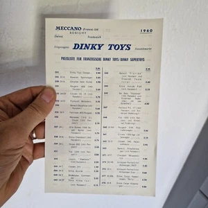 DINKY France / Allemagne : bon de commande 1960 original - Picture 1 of 4
