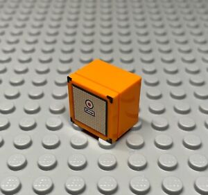 Citizen Brick 'Aringe' Guitar Amp Custom Lego Accessory 2x2 Tile + Brick Orange