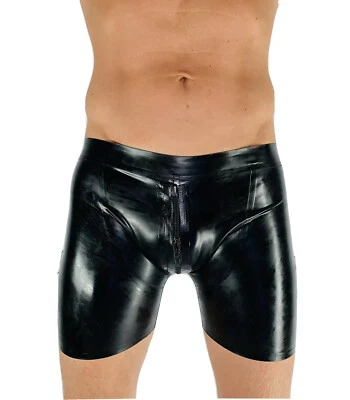 Pantalones Cortos de Goma Látex con Cremallera Frontal 0.4 mil 100% Goma Látex  Foto 1 de 4