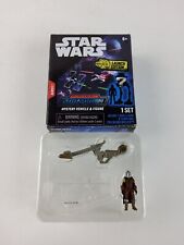 Star Wars Micro Galaxy Squadron Mandalorian with Speeder Bike Din Djarin New