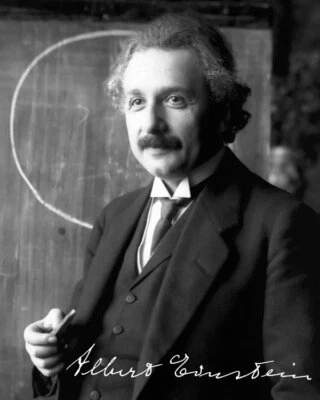 Repro-Autogramm - Albert Einstein - 11,4 x 14,3cm - Genie - Wissenschaftler - Bild 1 von 4