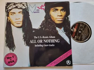 Milli Vanilli - All Or Nothing - The U.S. Remix Album Vinyl LP Europe - Image 1 of 4