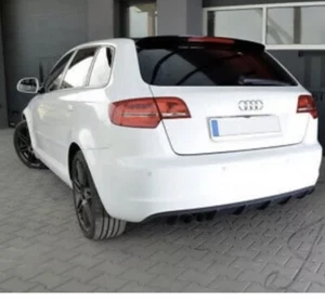 Hecklippe Spoiler / Diffusor RS3 Look für Audi A3 8P 3 & 5 Türer Facelift (08-13) - Bild 1 von 7