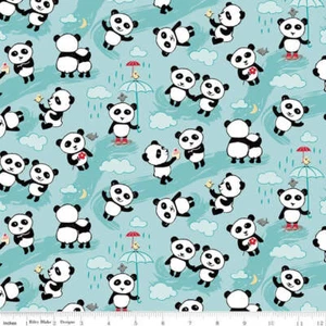 Manta hecha a mano, trapo eructo/manta de seguridad y babero Panda Love - Imagen 1 de 3