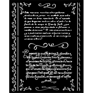 PLANTILLA Stamperia - BIBLIOTECA DE COLECCIÓN - 20CM X 25CM - CARTAS - Imagen 1 de 1
