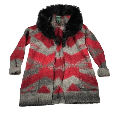 Suéter Cárdigan Lauren Jeans Co Ralph Lauren S Piel Sintética Azteca del Suroeste Foto 1 de 4