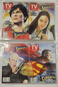 TV Guide Set RARE Clark Kent Smallville Lex Luthor Signed Alex Ross COA Superman - Picture 1 of 11