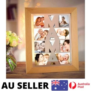 Custom Photo Night Light Wooden Frame Night Light Gift for Mom - AU Stock - Picture 1 of 5