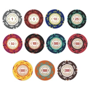 Casino Royale Poker Chips - SAMPLE PACK Set - 11 Denominations - 14 Gram NEW - Picture 1 of 12