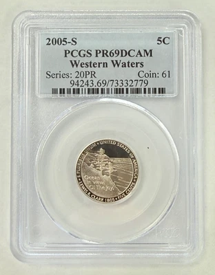 2005-S Jefferson Nickel "Western Waters" PCGS PR69DCAM - Image 1 of 3