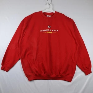 Kansas City Chiefs Sweatshirt Mens 2XL Red NFL Football Pullover Crewneck 2000s - Picture 1 of 14