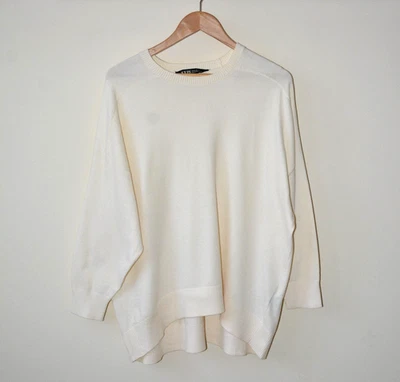 EX YOURS CREAM SOFT TIGHT KNIT CREW NECK STRETCHY JUMPER PLUS SIZE 18/20 LEFT - Image 1 of 4