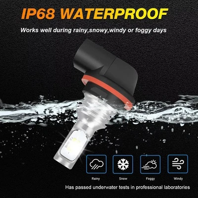 For Polaris R06RD50AC Compatible White LED Headlight Set for Off Road Use - Image 1 of 4