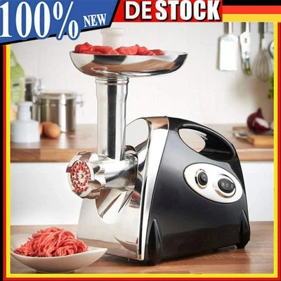 Elektrischer Fleischwolf Wurstfüller Zerkleiner Wurstmaschine Gemüse Knoblauch - Bild 1 von 4