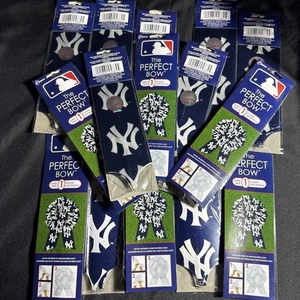 Set Of 15 NEW Berwick THE PERFECT BOW NEW YORK YANKEES 8" Wrapping Bow MLB - Picture 1 of 1