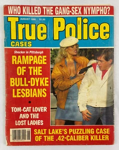 True Police Cases Magazine, August 1986, Vintage True Crime Stories, Pulp - Picture 1 of 5