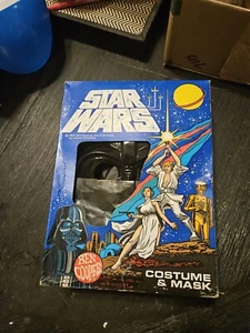 Darth Vader Star Wars Ben Cooper 1977 Costume & Mask w/ Original Box - Picture 1 of 9