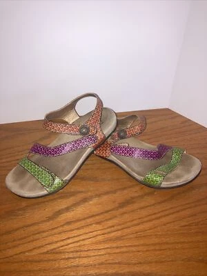 Spring Step L'Artiste Novato Womens Multi Color Sandals US 8 / EU 38 Hook Loop - Image 1 of 4